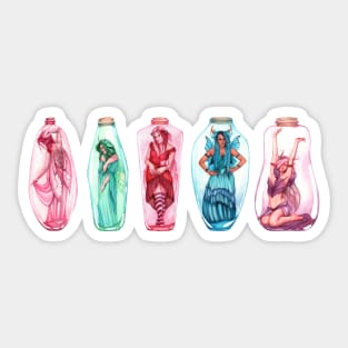 Rainbow Bottled Fairies Sticker